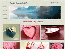 Tablet Screenshot of candlemountaingifts.com